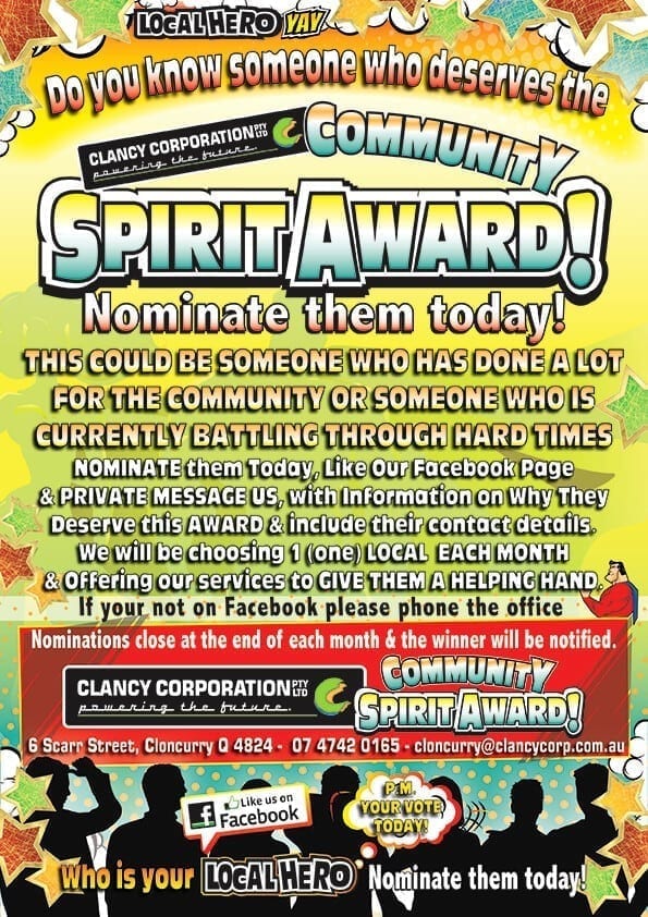 COMMUNTIY SPIRIT AWARD cloncurry-01